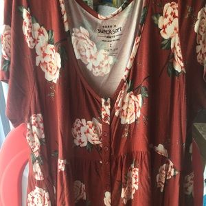 Torrid floral shirt